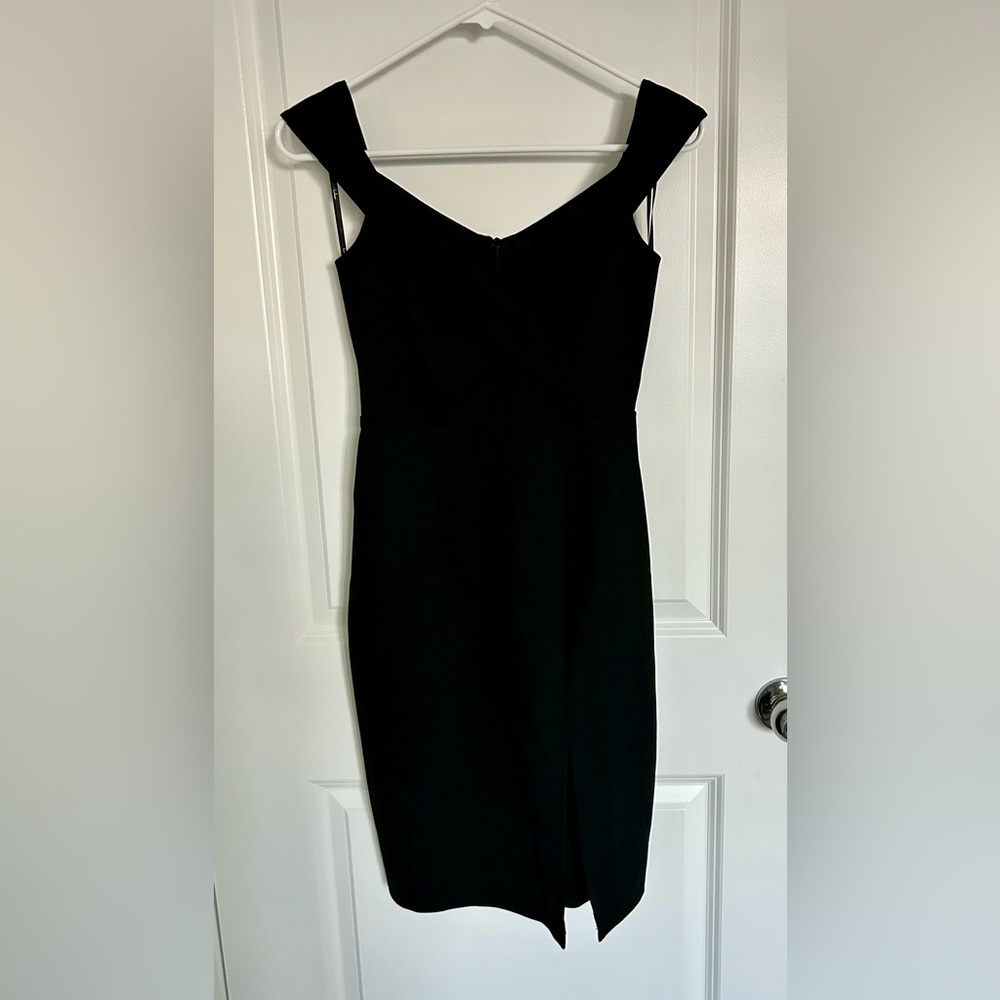 Lulu's Black Strapless Dress